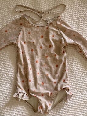 Current Tyed Long Sleeve Daisy One-Piece Swimsuit